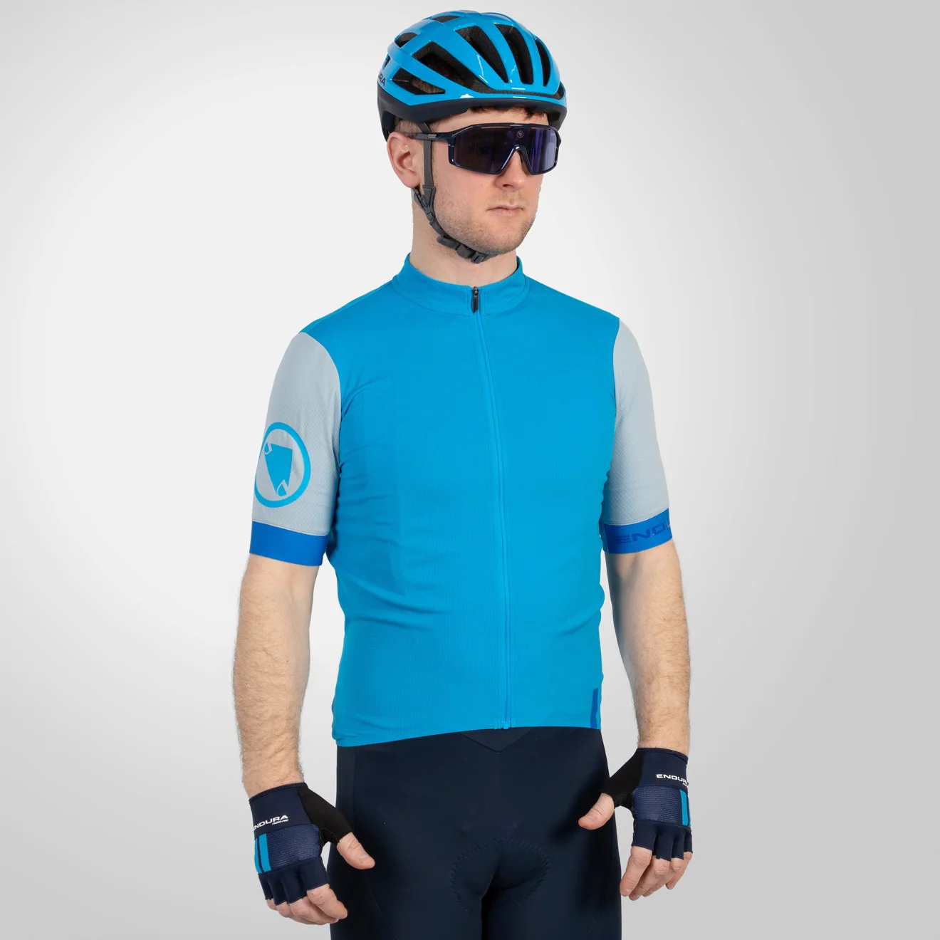 Maillot ENDURA FS260 Manches Courtes Bleu - Image 6