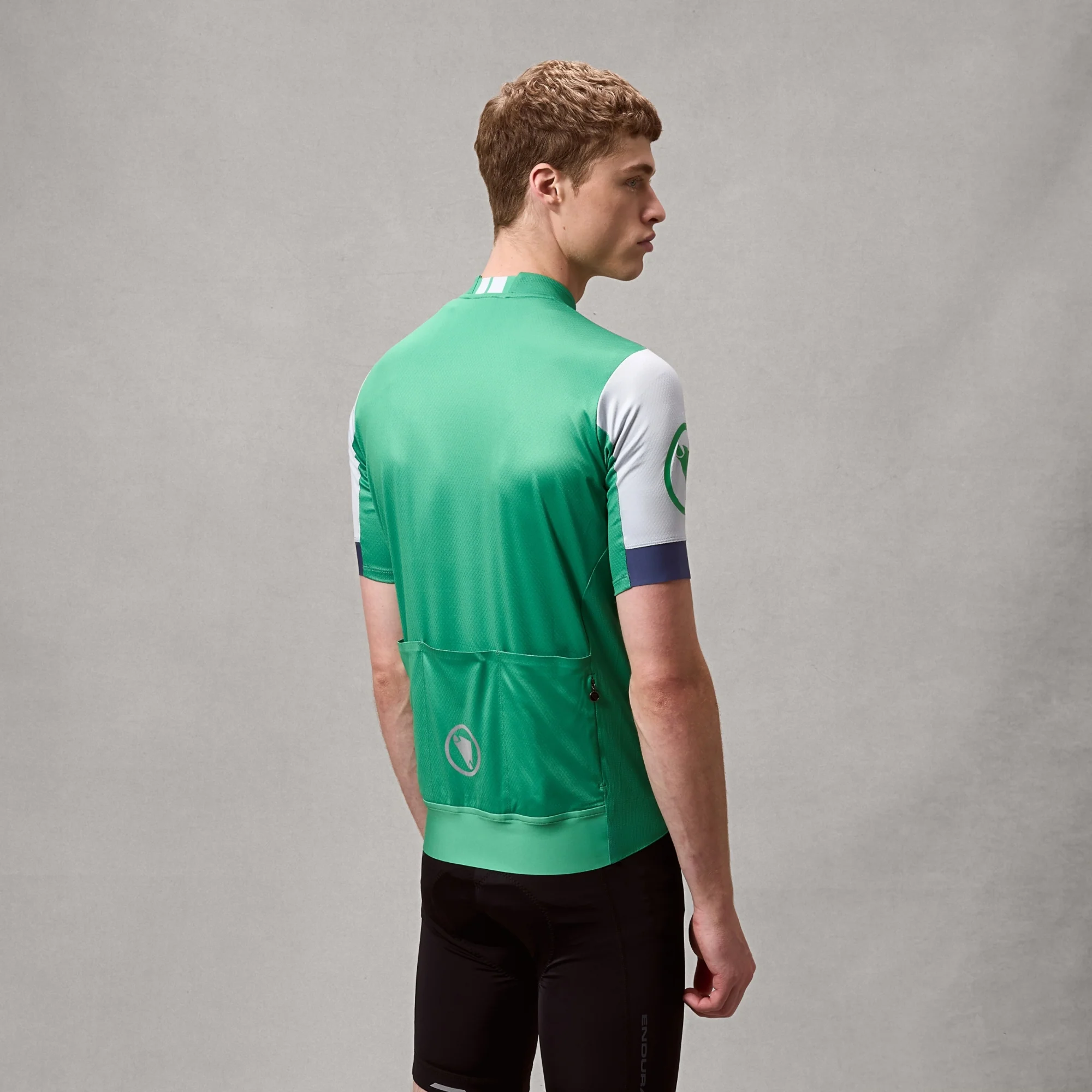 Maillot ENDURA FS260 Manches Courtes Vert/Blanc - Image 2