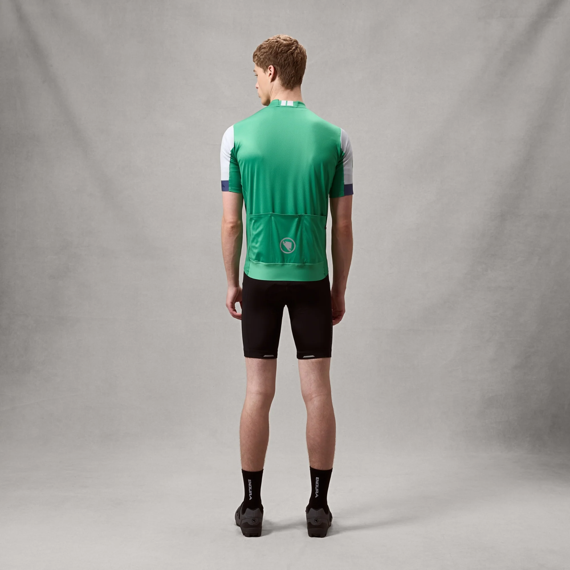 Maillot ENDURA FS260 Manches Courtes Vert/Blanc - Image 3