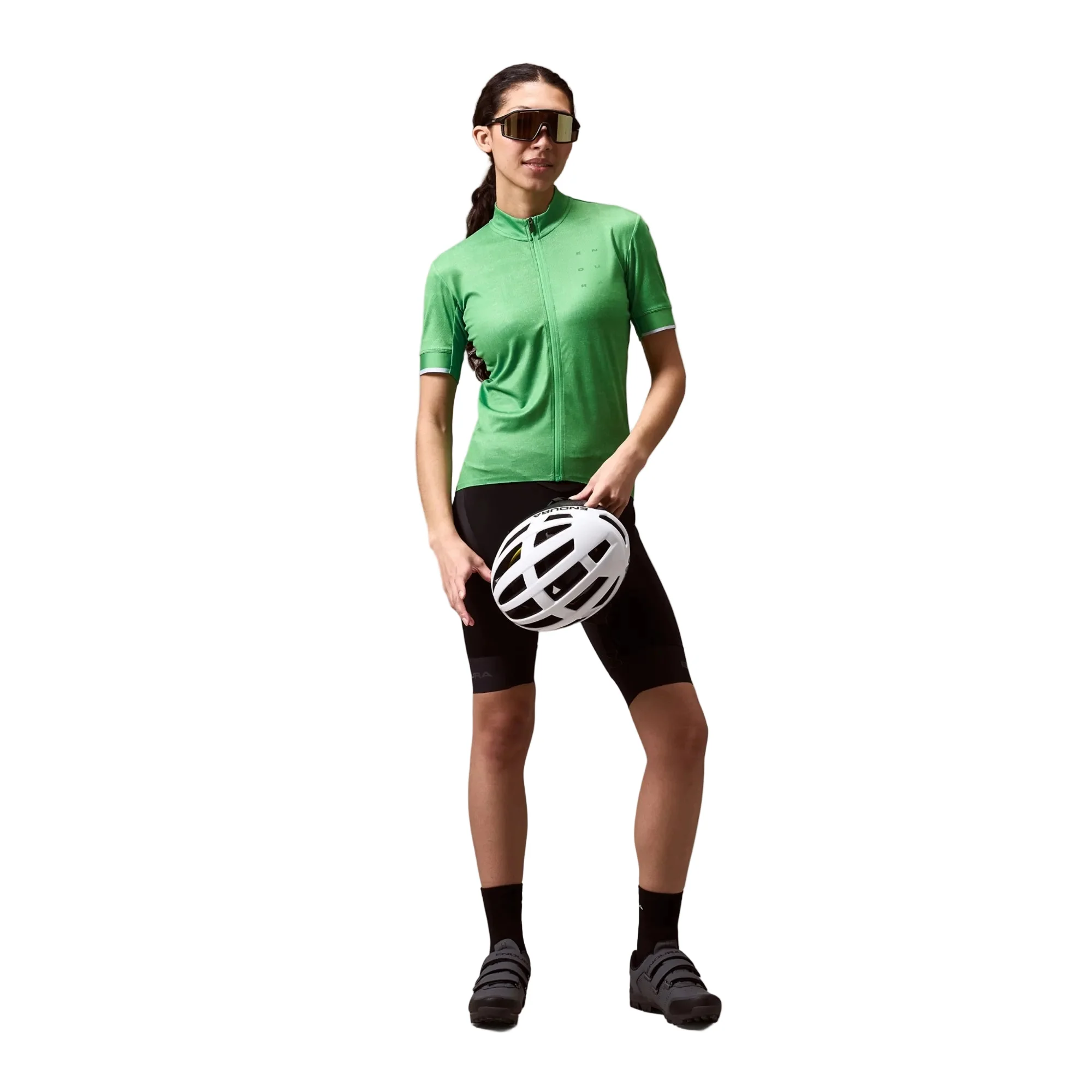 Maillot ENDURA FS260 PRINT Femme Manches Courtes Vert - Image 2