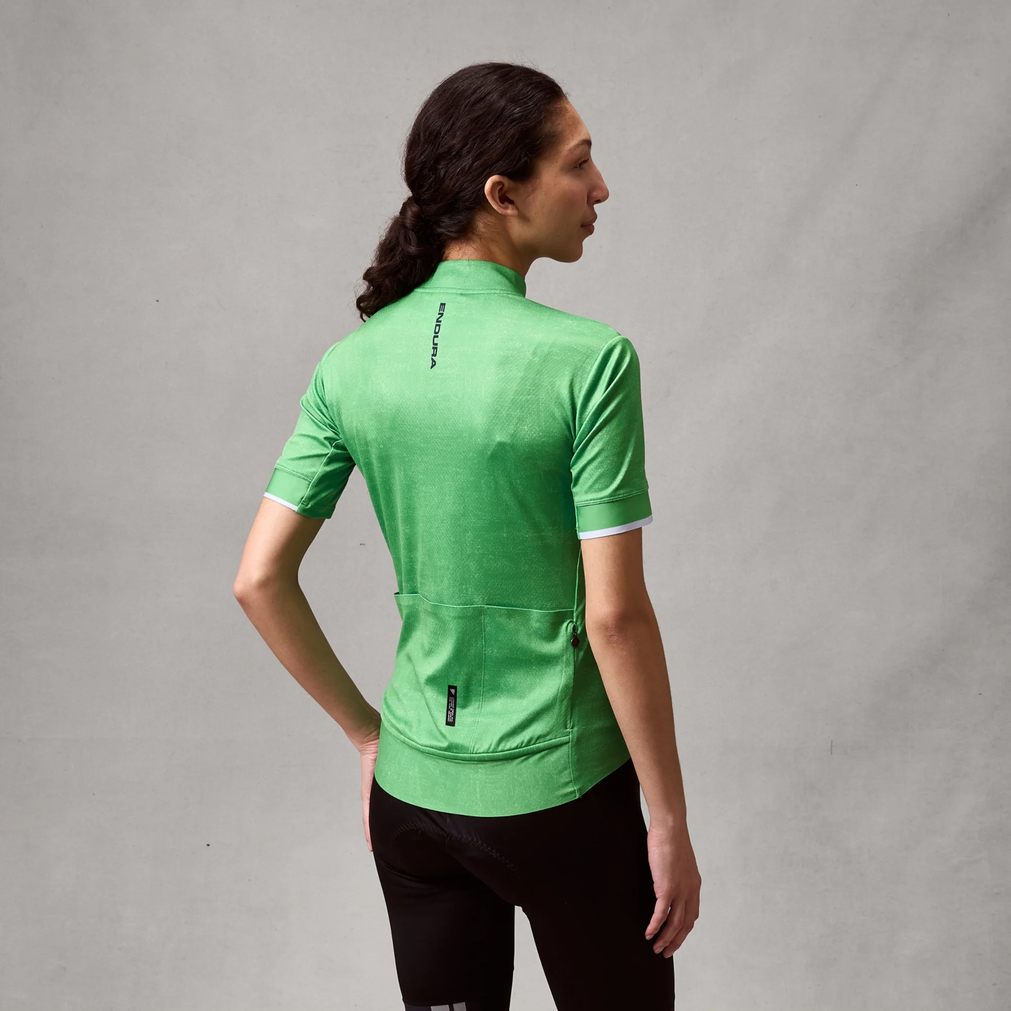 Maillot ENDURA FS260 PRINT Femme Manches Courtes Vert - Image 4