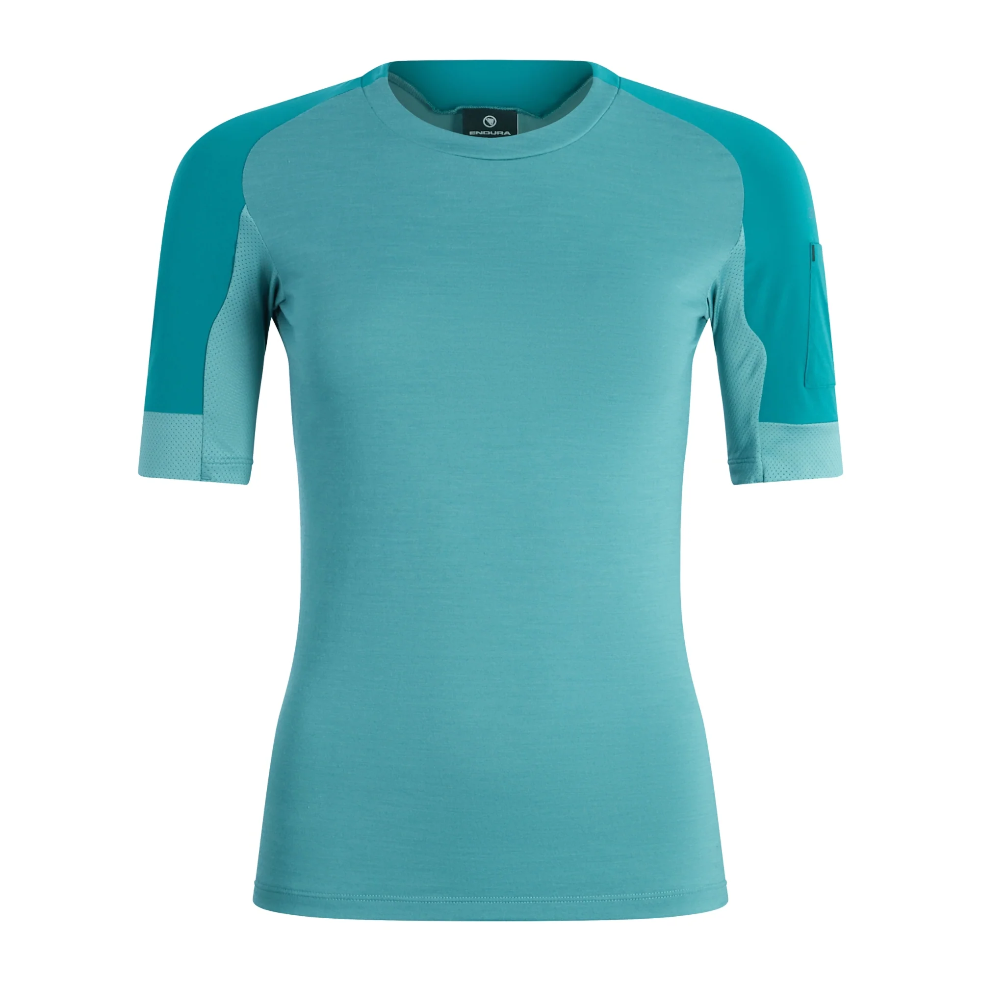 Maillot ENDURA GV500 Femme Manches Courtes Bleu
