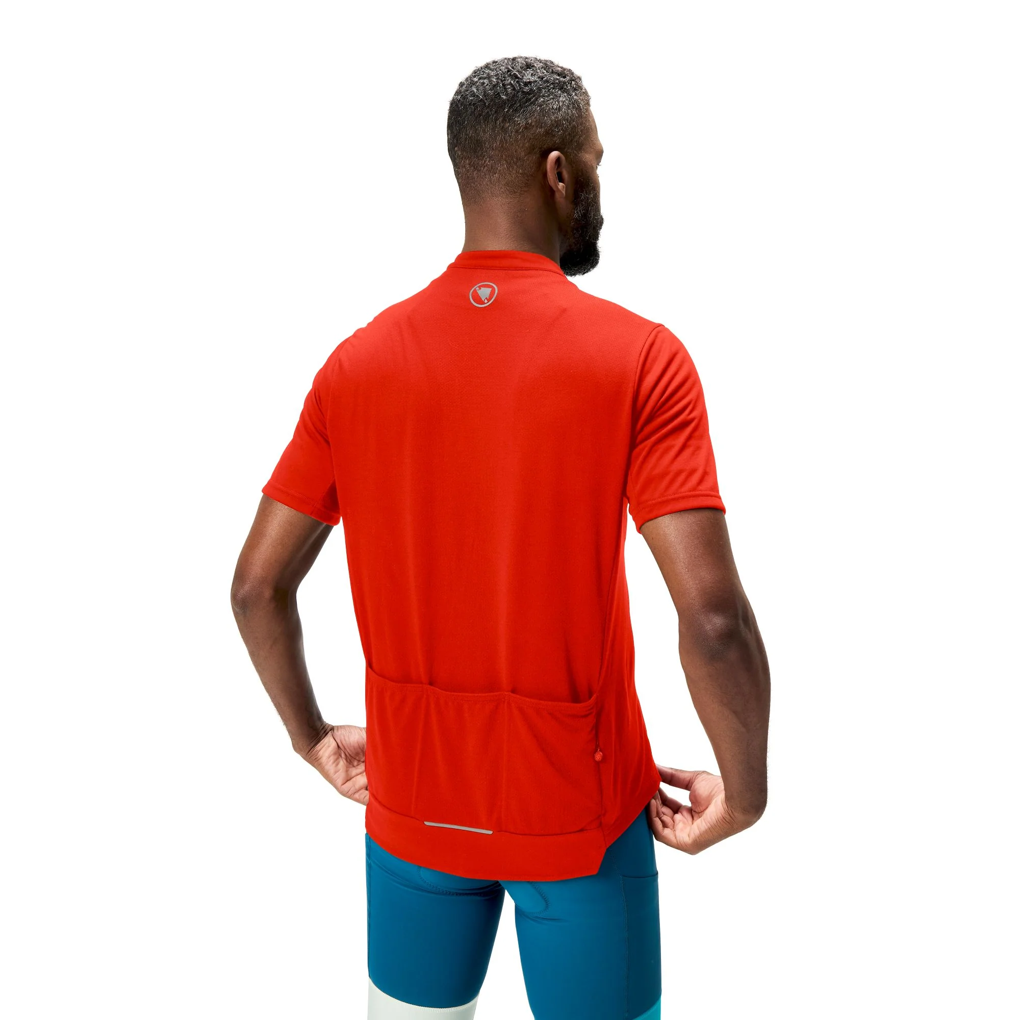 Maillot ENDURA LOOP ZIPPED Manches Courtes Rouge - Image 5