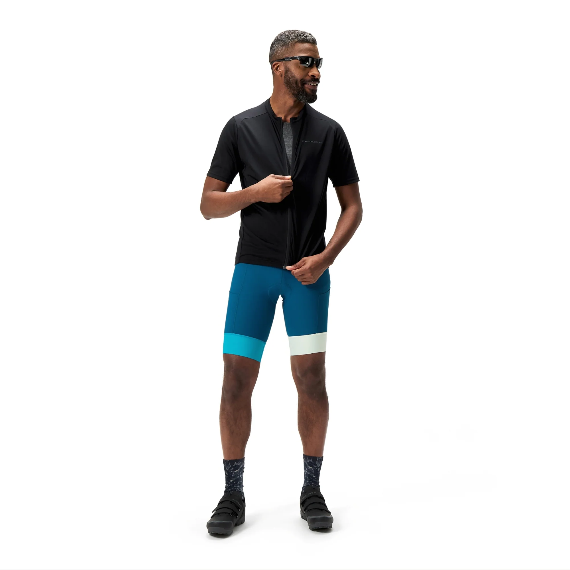 Maillot ENDURA LOOP ZIPPED Manches Courtes Noir - Image 3