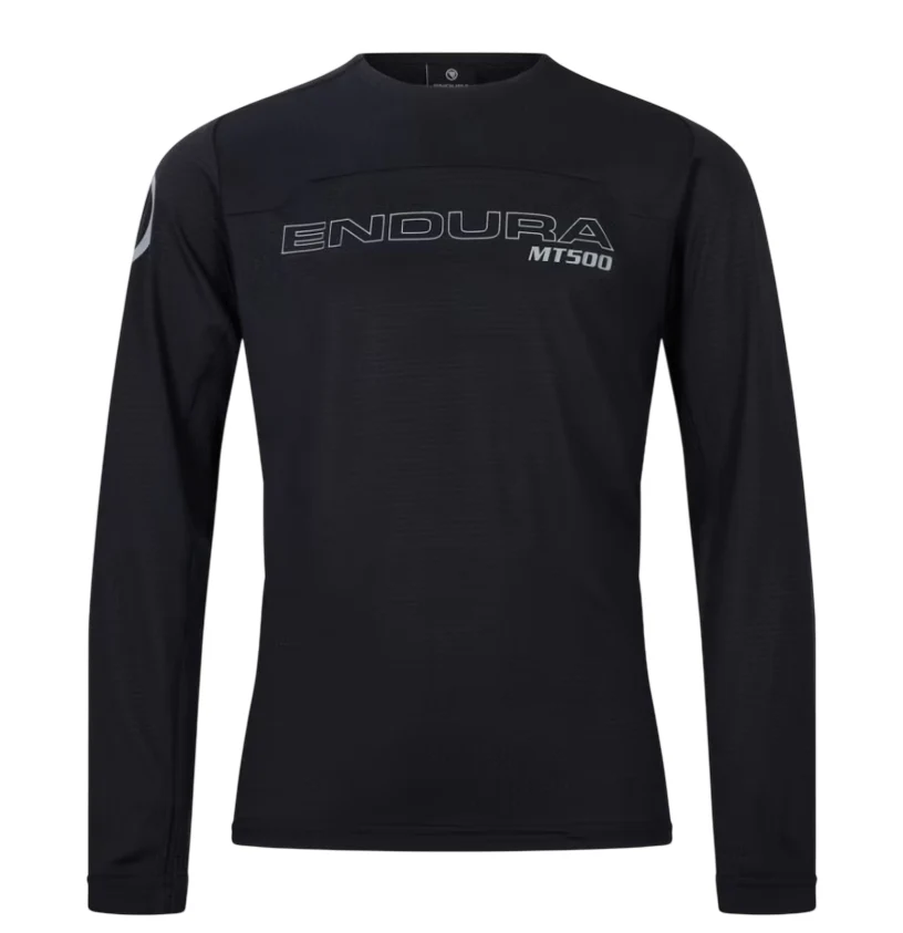 Maillot ENDURA MT500 BURNER Junior Manches Longues Noir