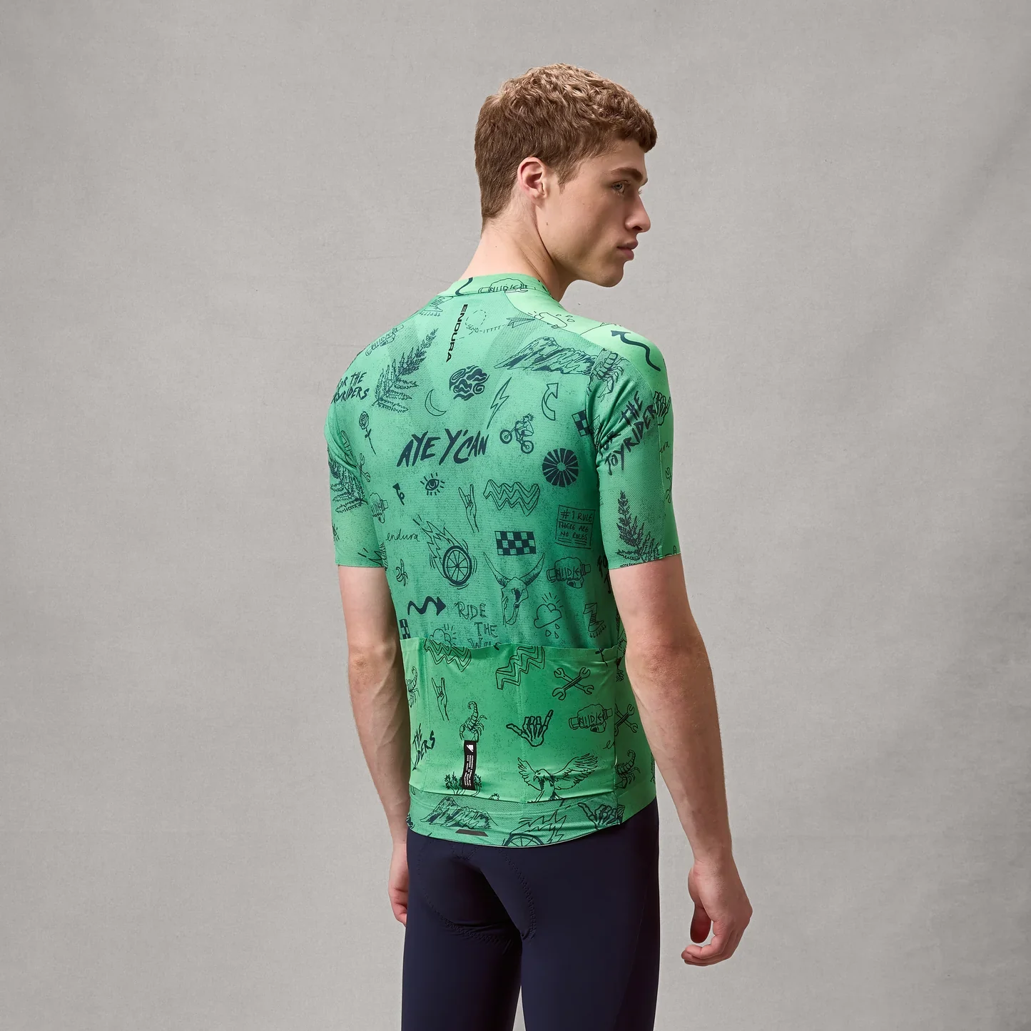 Maillot ENDURA PRO SL PRINT Manches Courtes Vert - Image 2