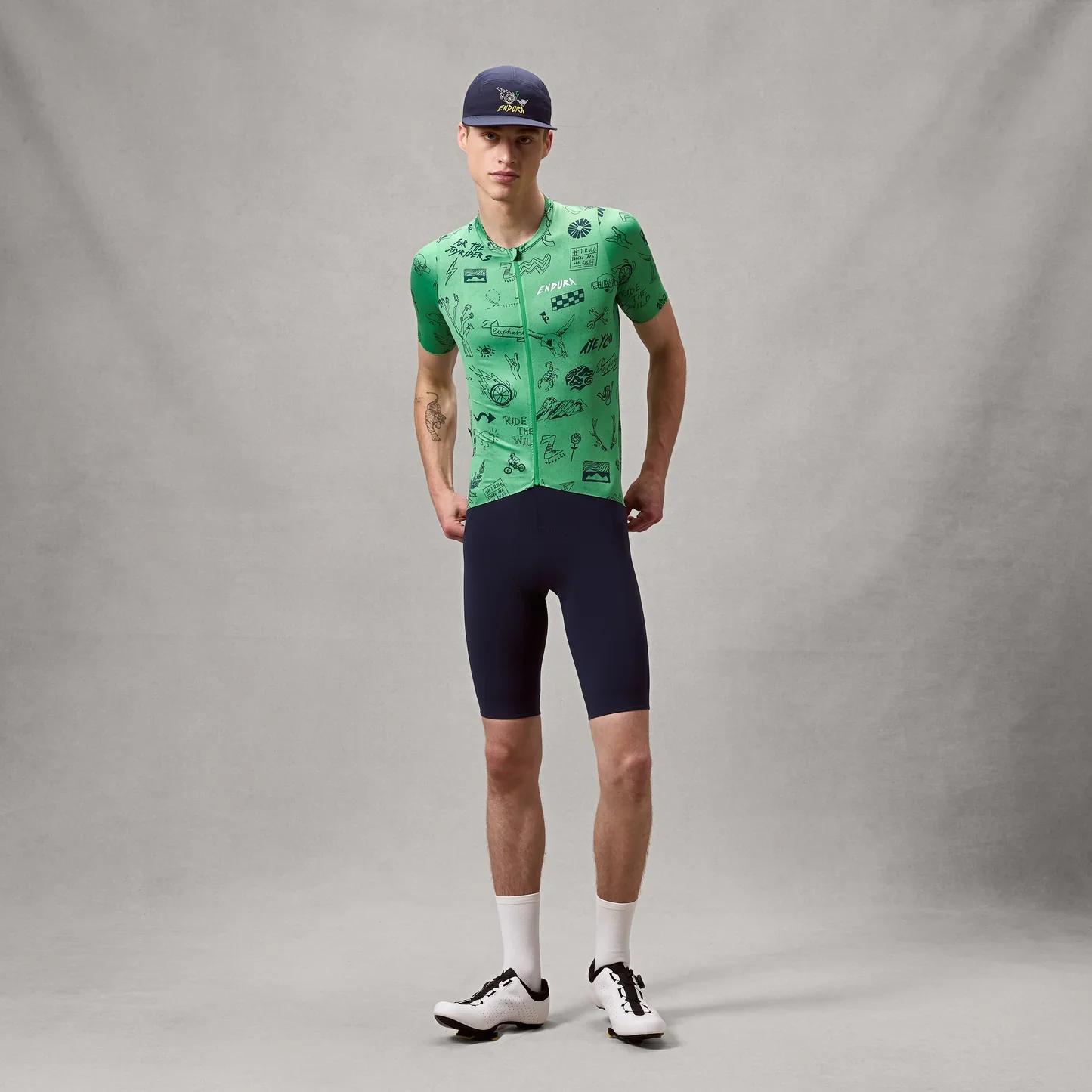 Maillot ENDURA PRO SL PRINT Manches Courtes Vert - Image 3