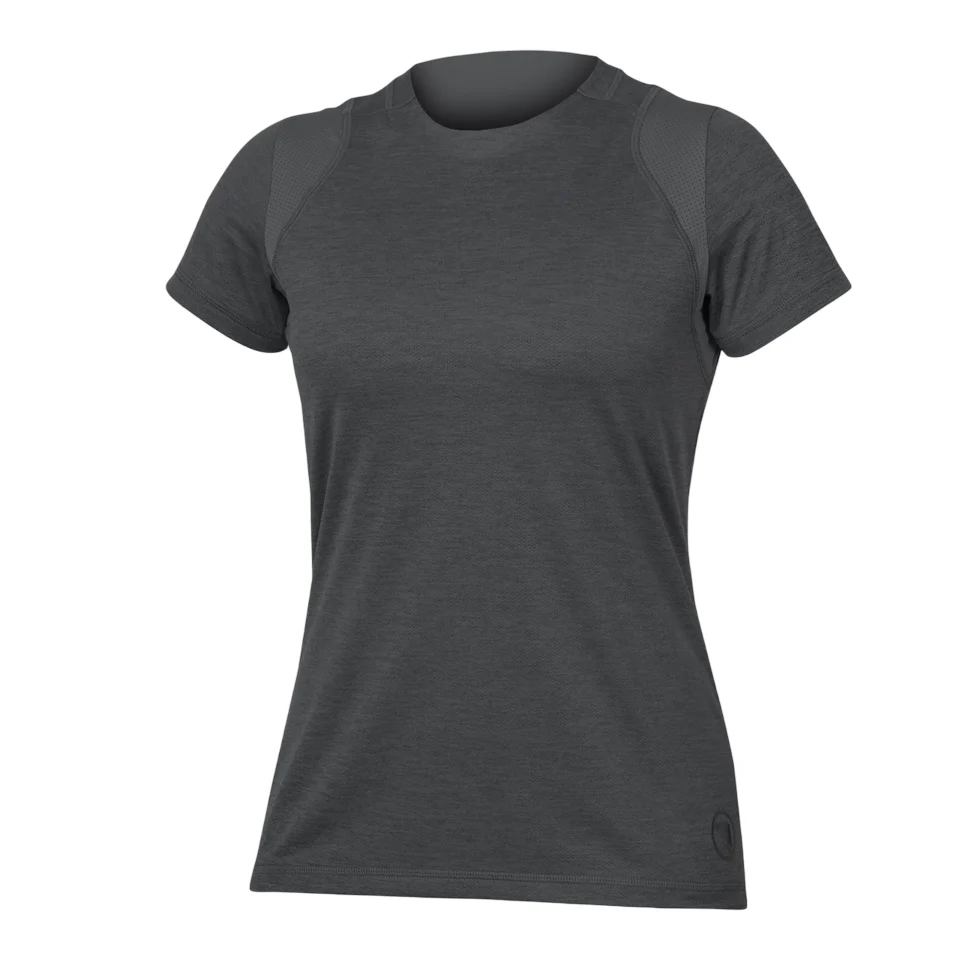 Maillot ENDURA SINGLETRACK Femme Manches Courtes Gris