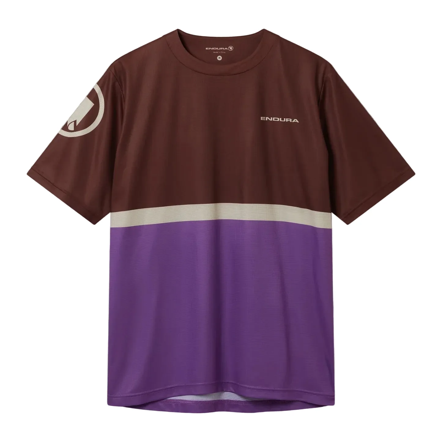Maillot ENDURA SINGLETRACK CORE TEE II Manches Courtes Marron/Violet