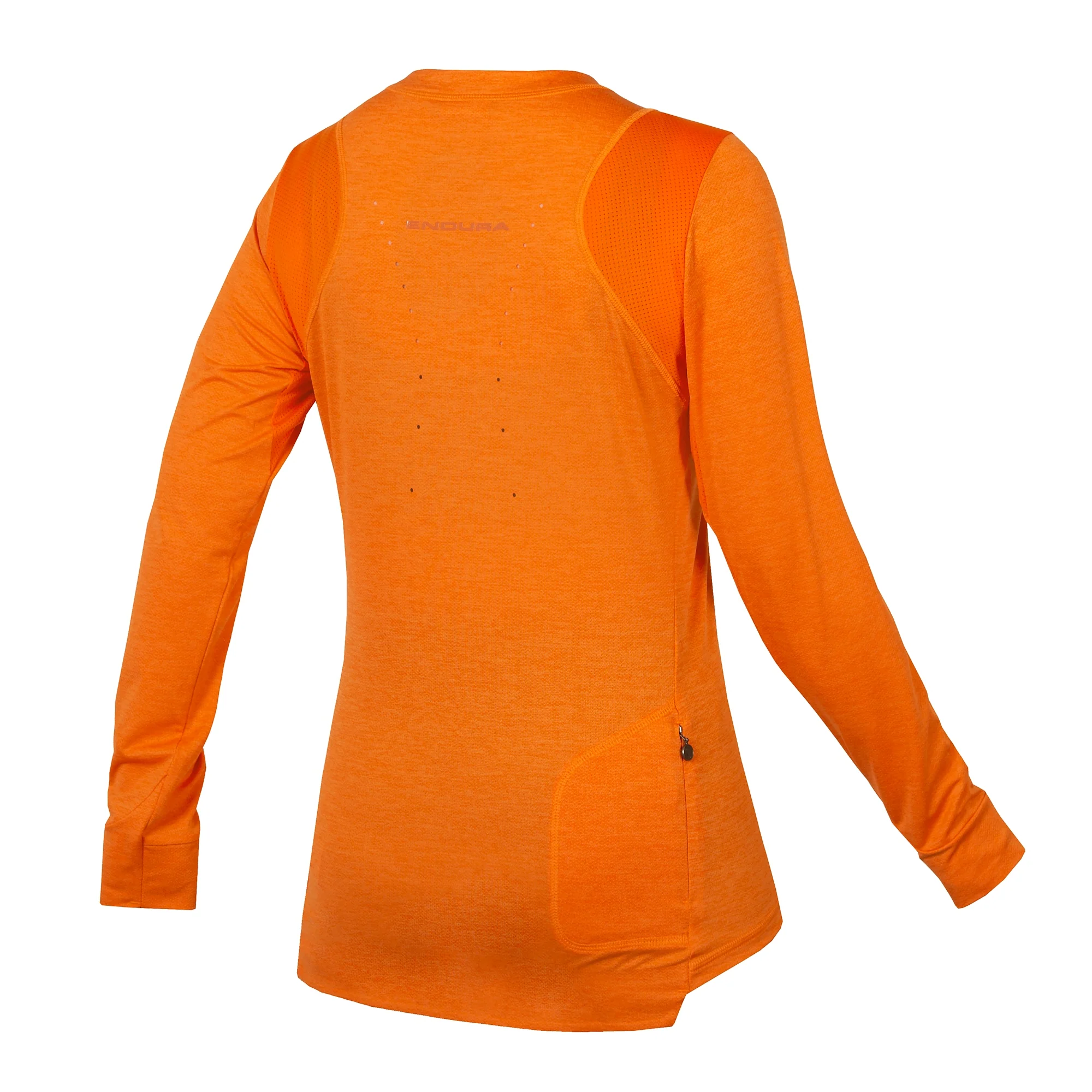 Maillot ENDURA SINGLETRACK Femme Manches Longues Orange - Image 2
