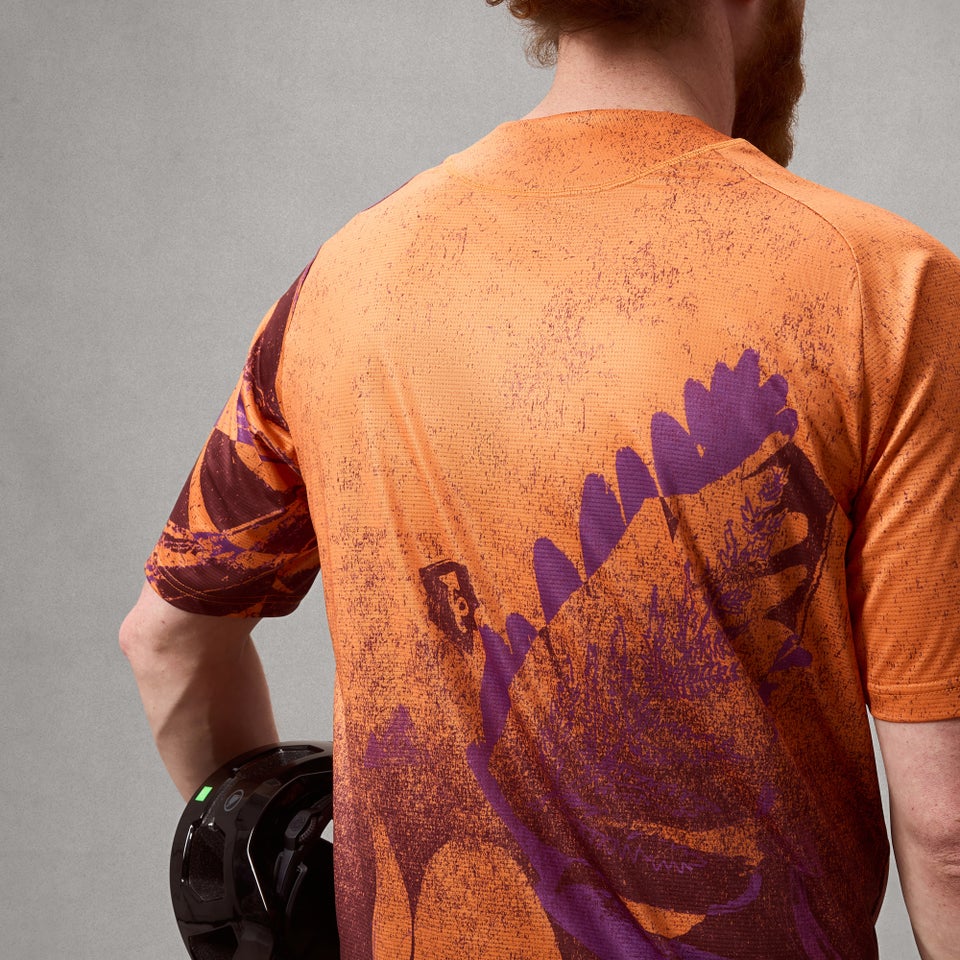 Maillot ENDURA SINGLETRACK PRINT Manches Courtes End Orange - Image 4