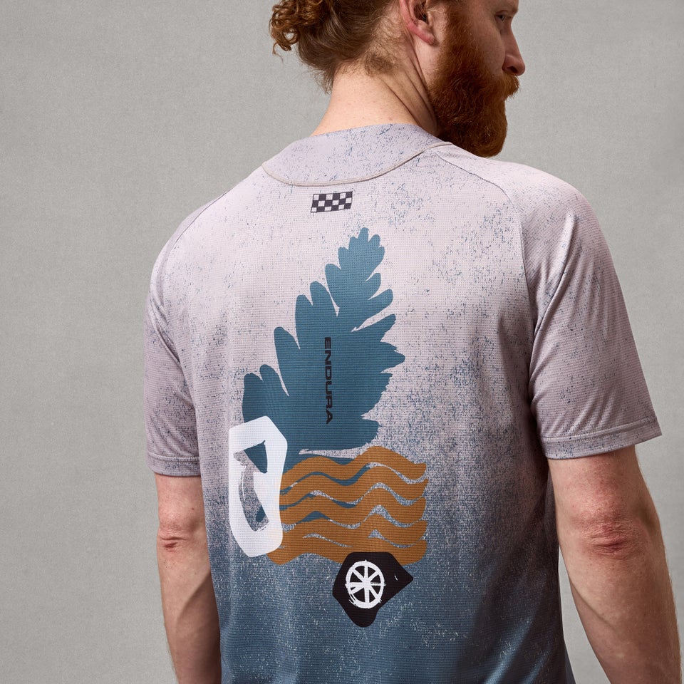 Maillot ENDURA SINGLETRACK PRINT Manches Courtes Titanium - Image 3