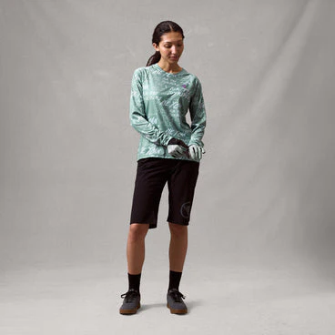 Maillot ENDURA SINGLETRACK PRINT Manches Longues Femme Sage Green - Image 5