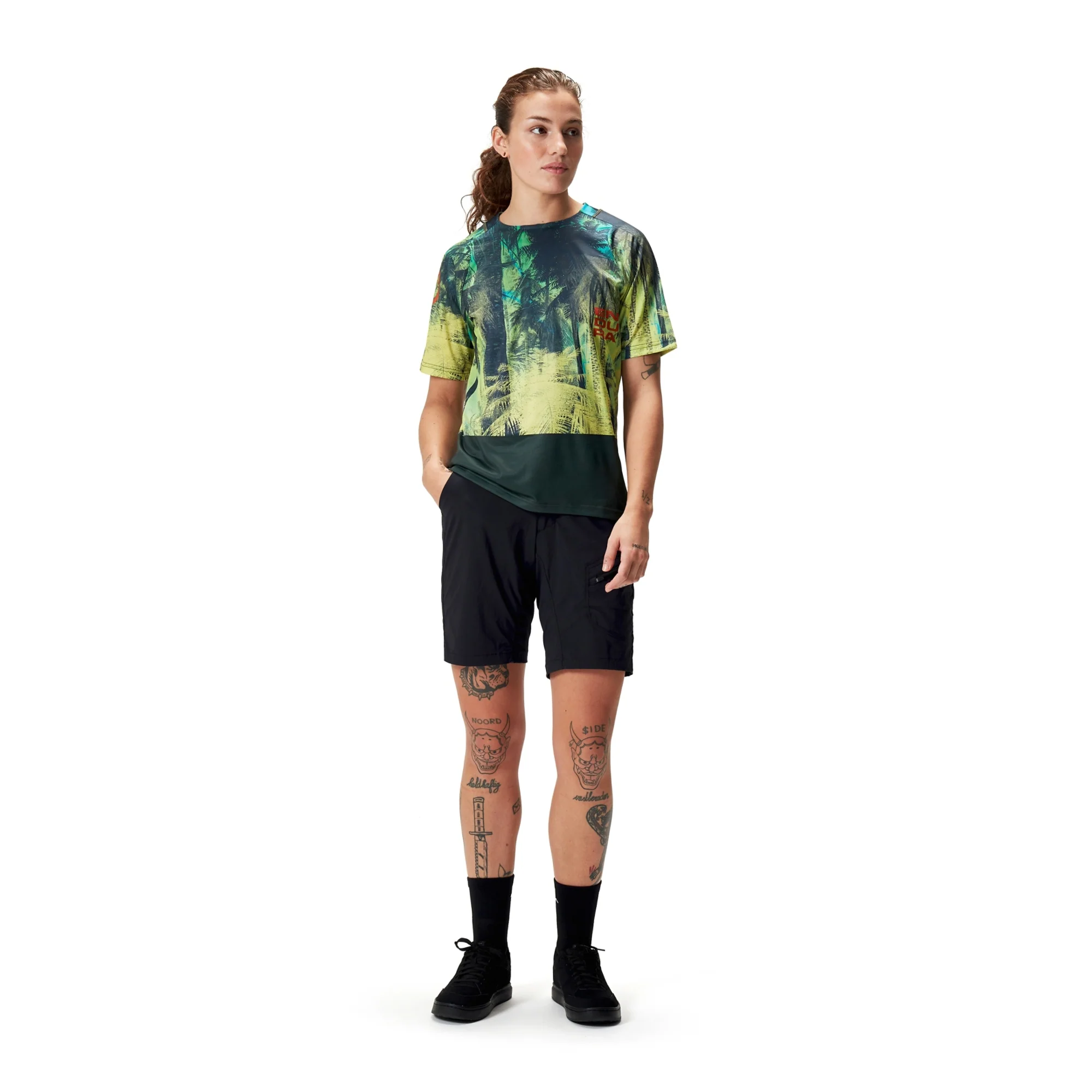 Maillot ENDURA TROPICAL LTD Femme Manches Courtes Vert - Image 7