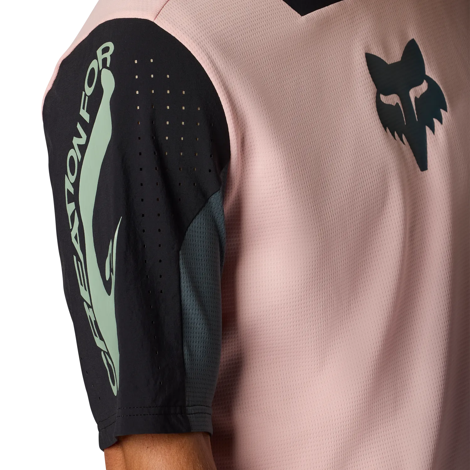 Maillot FOX DEFEND CREATION Manches Courtes Rose Blush - Image 4