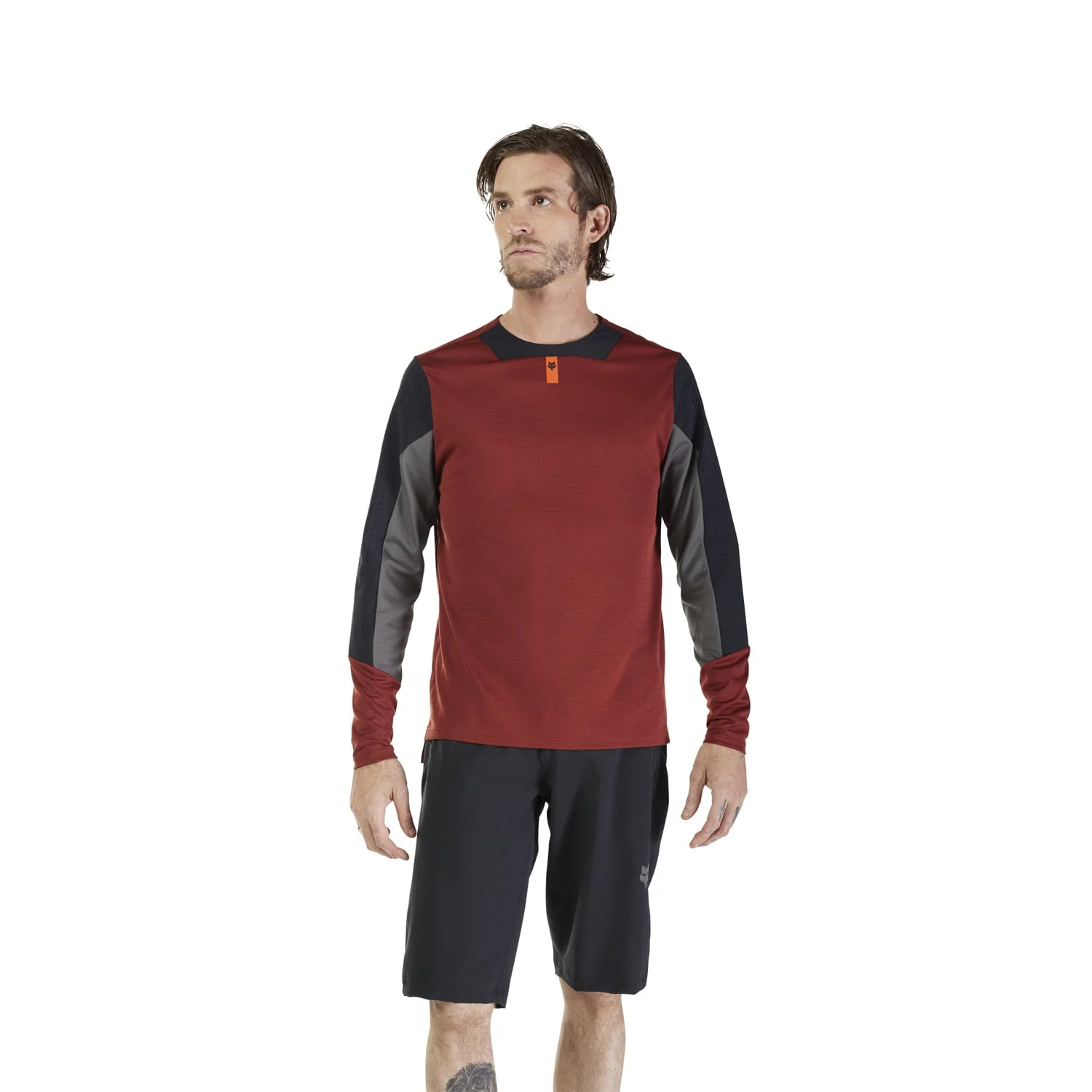 Maillot FOX DEFEND Manches Longues Bordeaux - Image 3