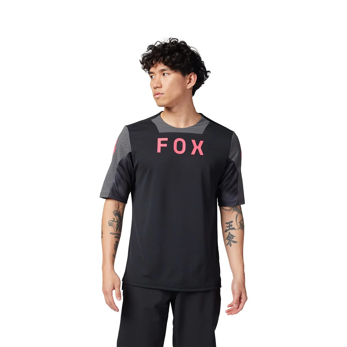 Maillot FOX DEFEND TAUNT Manches Courtes Noir - Image 3