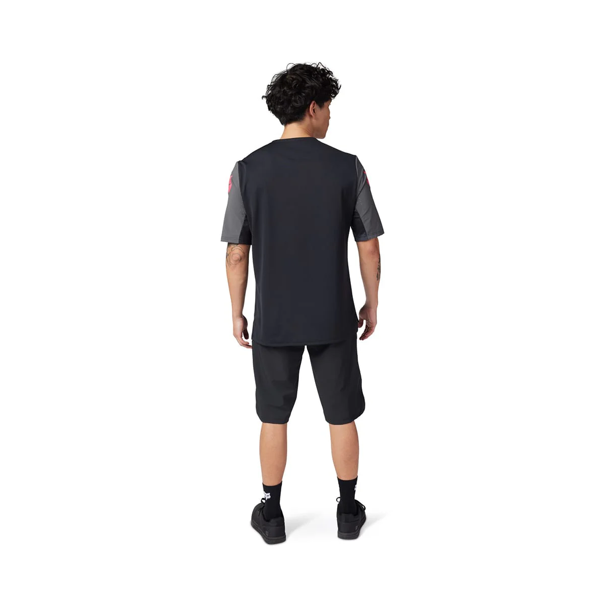 Maillot FOX DEFEND TAUNT Manches Courtes Noir - Image 4