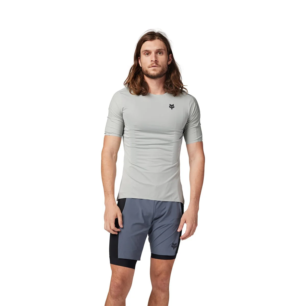 Maillot FOX FLEXAIR ASCENT Manches Courtes Gris - Image 3