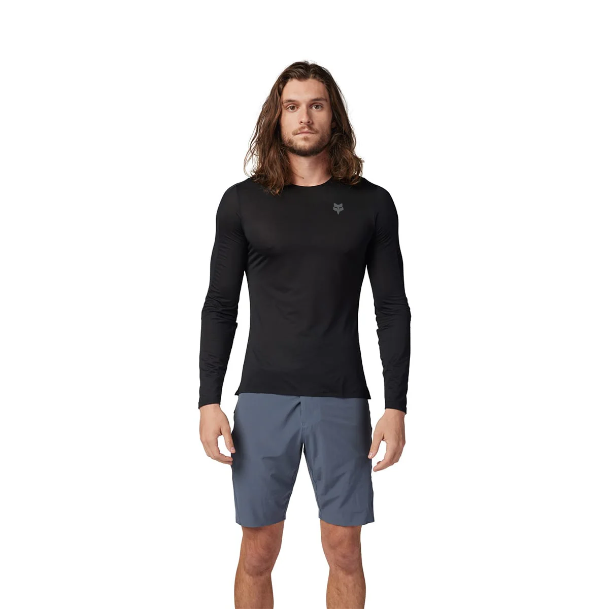 Maillot FOX FLEXAIR ASCENT Manches Longues Noir - Image 3