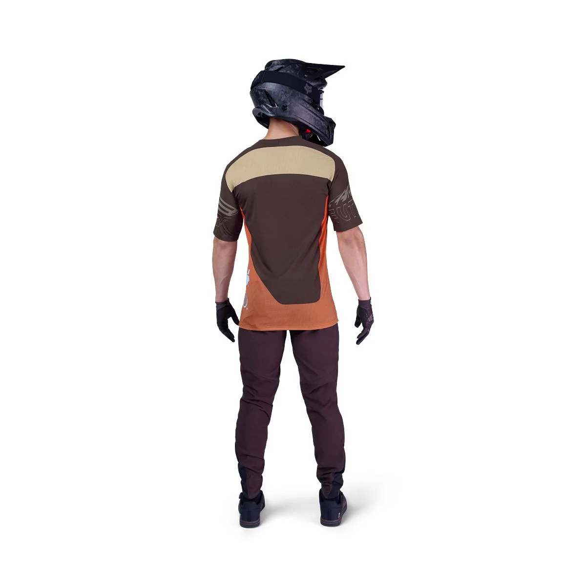 Maillot FOX FLEXAIR ELEVATED Manches Courtes Marron/Orange - Image 6