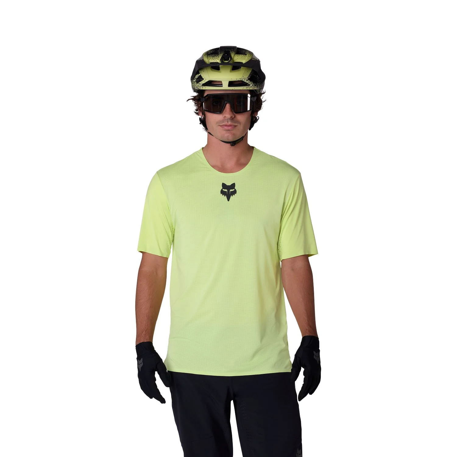Maillot FOX FLEXAIR Manches Courtes Lime - Image 3