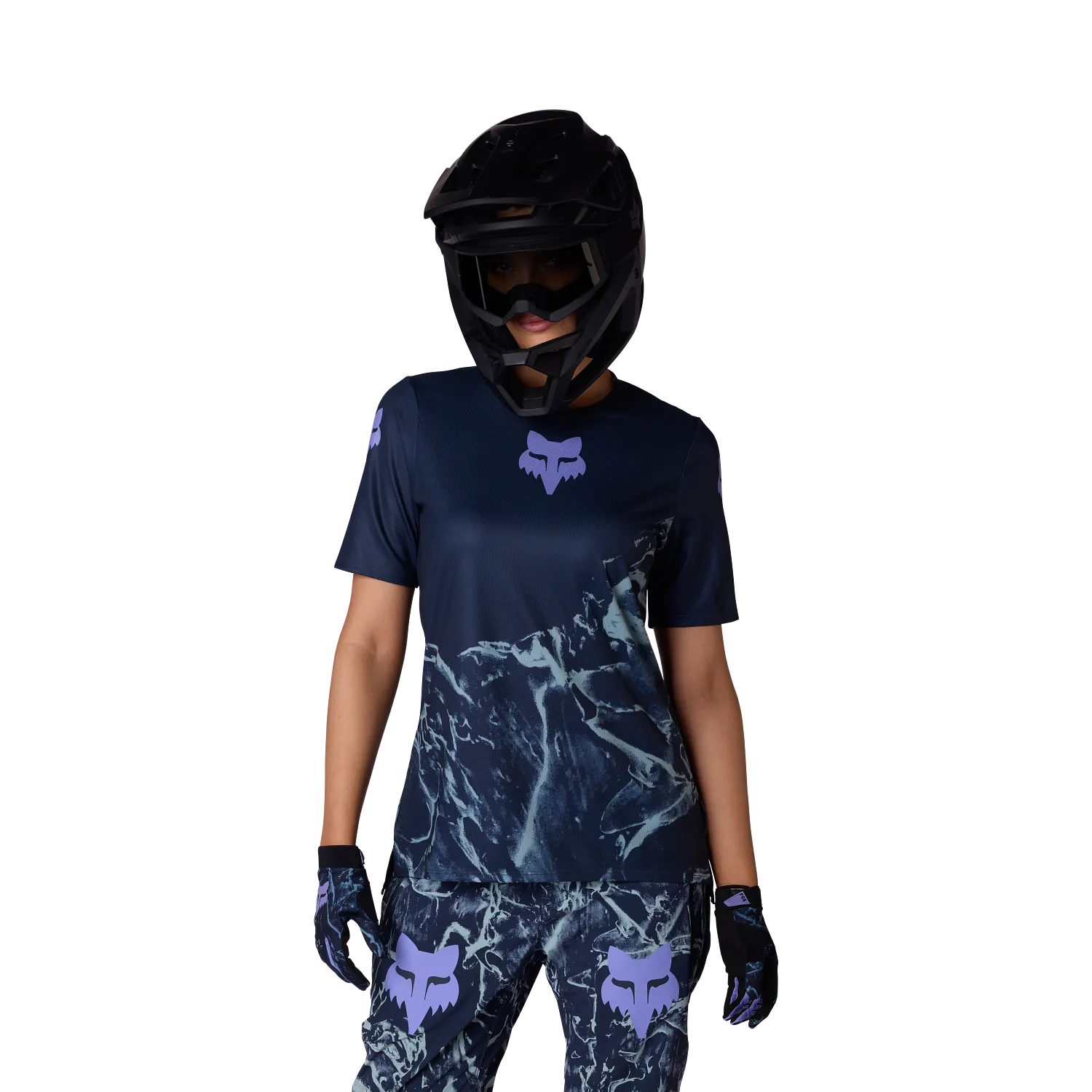 Maillot FOX RANGER IMAGE PRINT Femme Manches Courtes Arctic Blue - Image 3