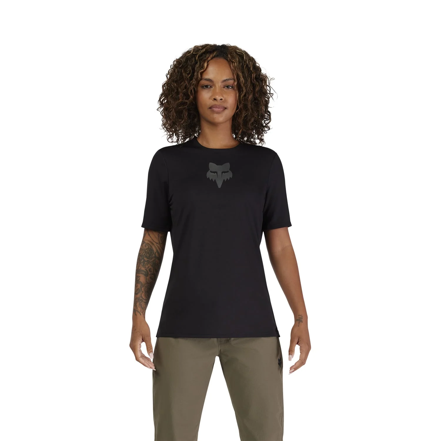 Maillot FOX RANGER HEAD Femme Manches Courtes Noir - Image 3