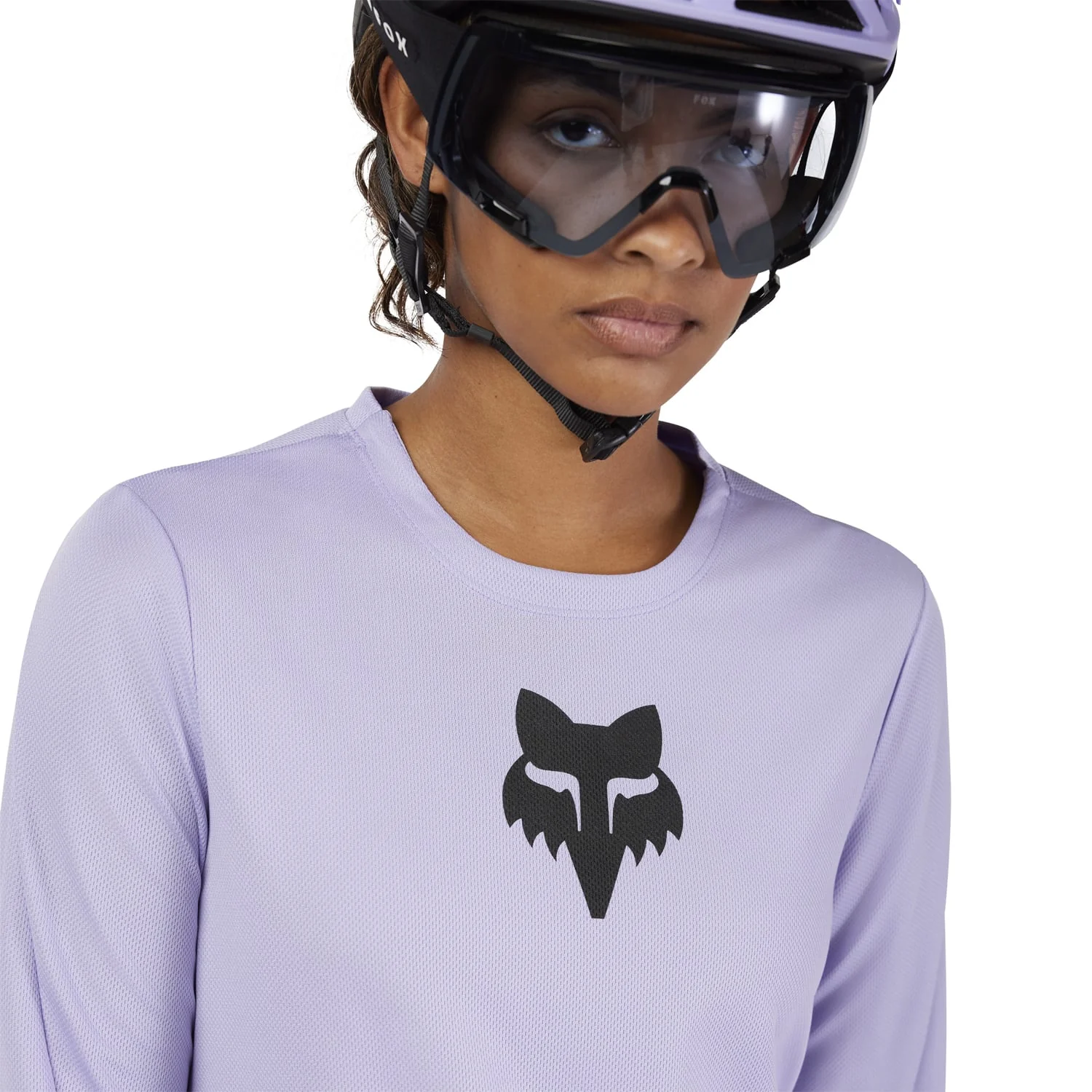 Maillot FOX RANGER HEAD Femme Manches Longues Lilas - Image 5