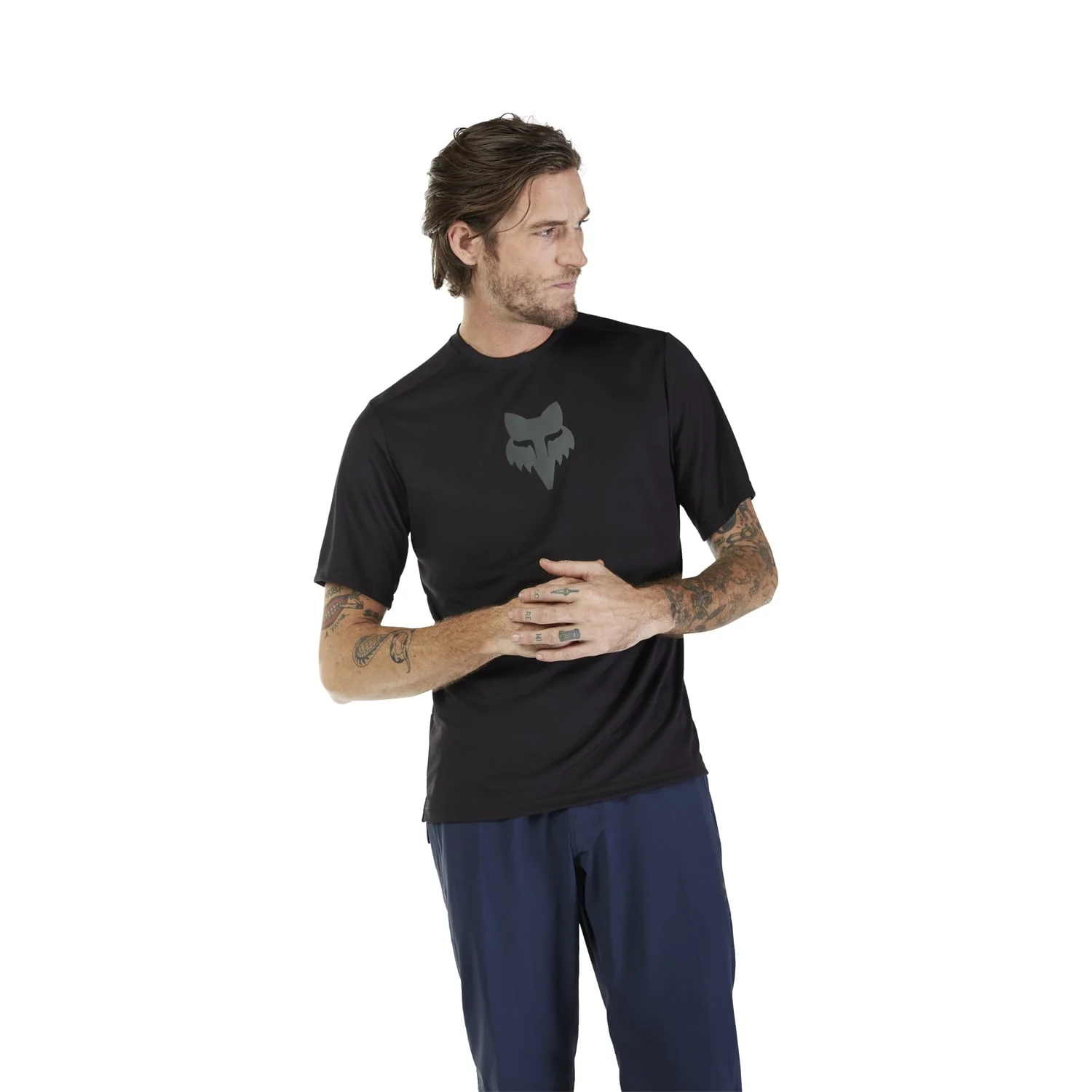 Maillot FOX RANGER FOX HEAD Manches Courtes Noir - Image 3