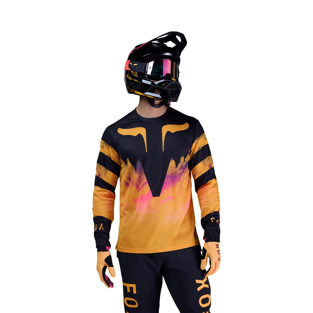 Maillot FOX RANGER KAIROS Manches Longues Noir/Orange - Image 3
