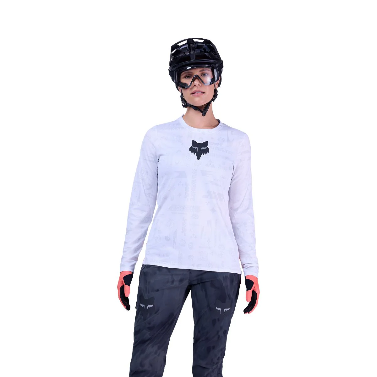 Maillot FOX RANGER LUNAR Manches Longues Femme Blanc - Édition Spéciale - Image 3