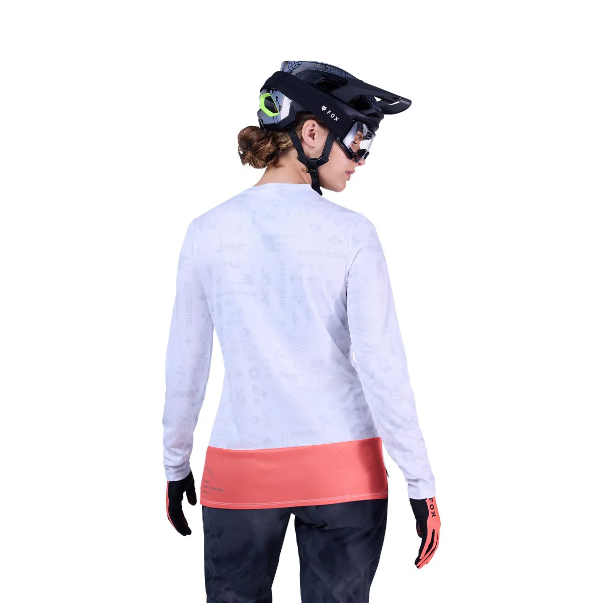 Maillot FOX RANGER LUNAR Manches Longues Femme Blanc - Édition Spéciale - Image 4