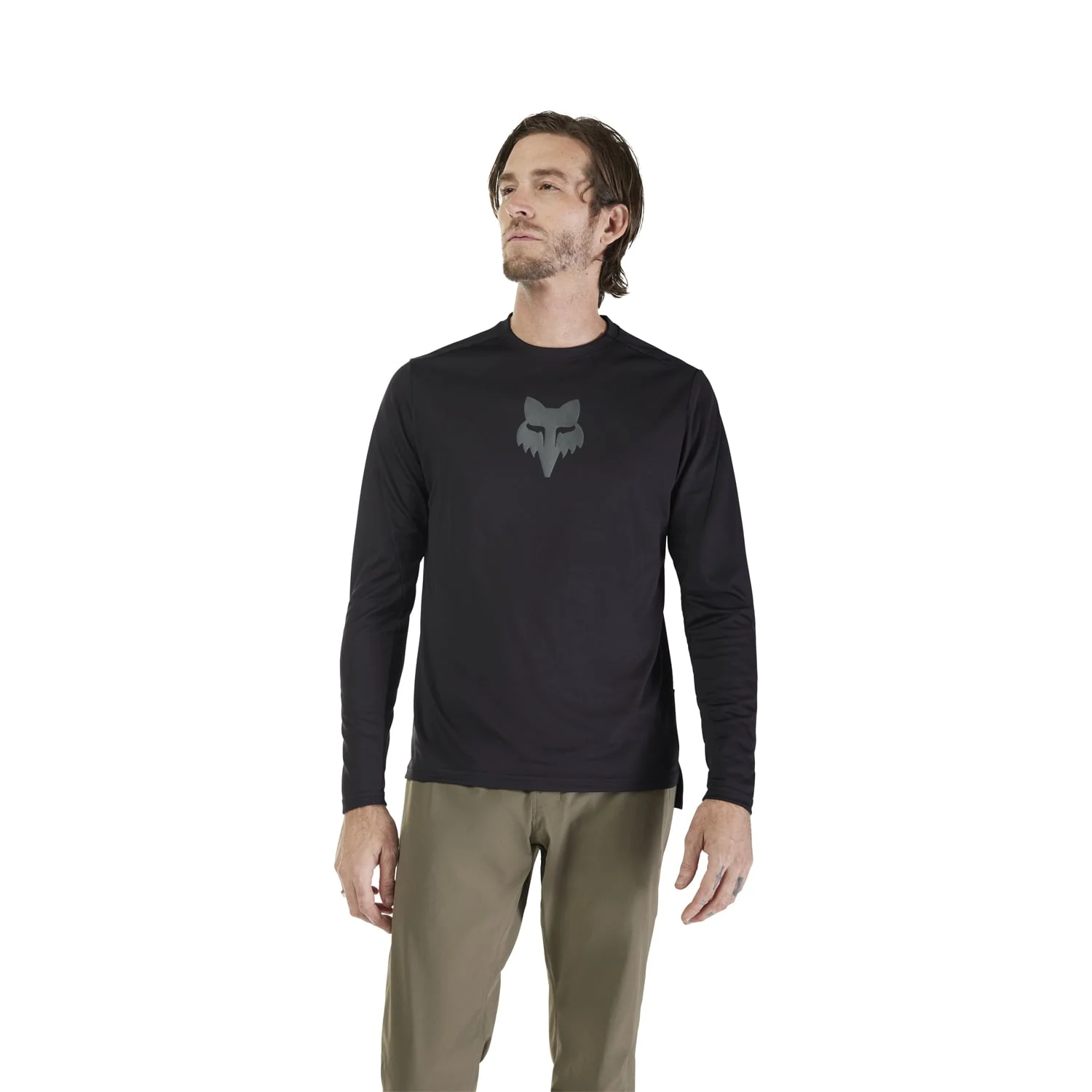 Maillot FOX RANGER HEAD Manches Longues Noir - Image 3