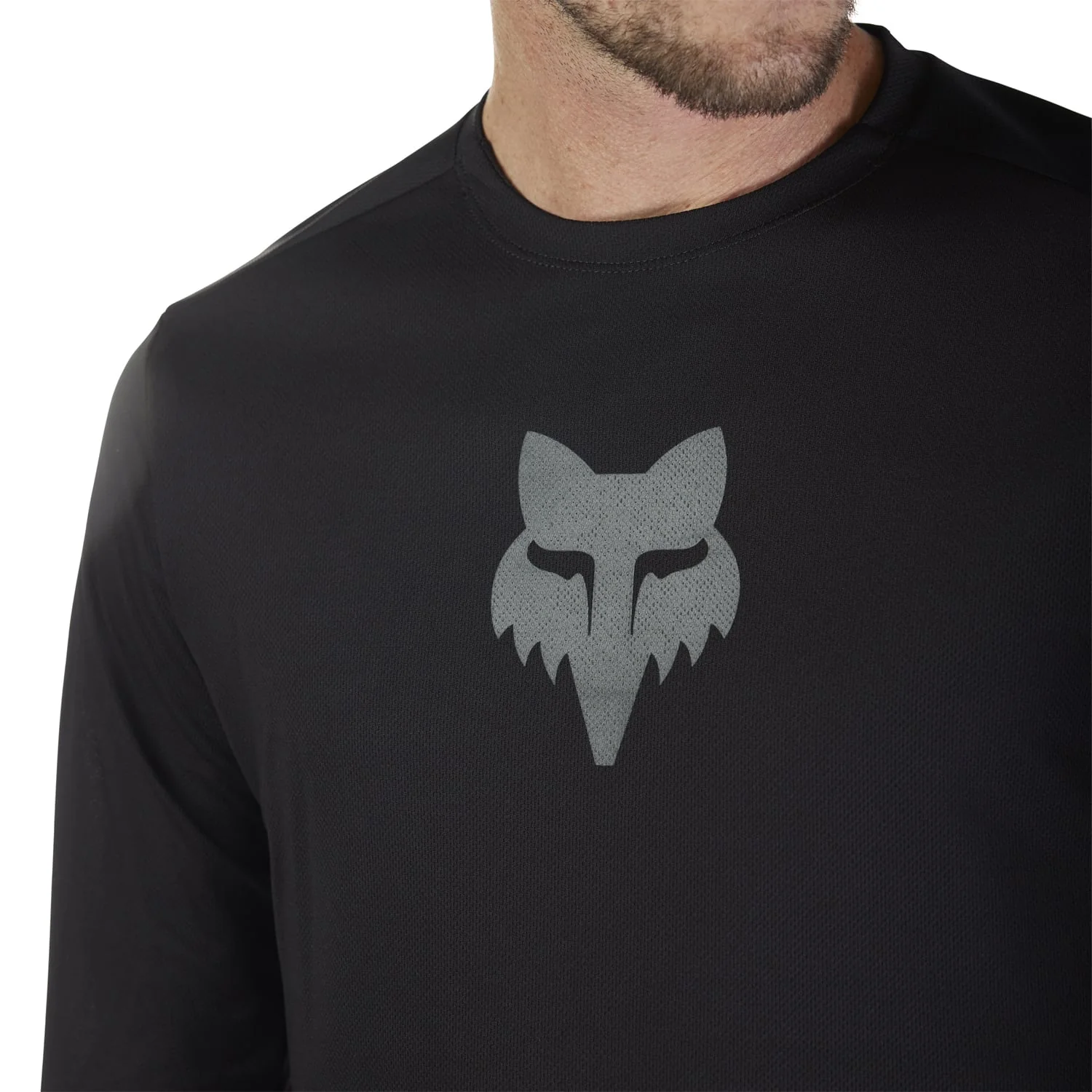Maillot FOX RANGER HEAD Manches Longues Noir - Image 6