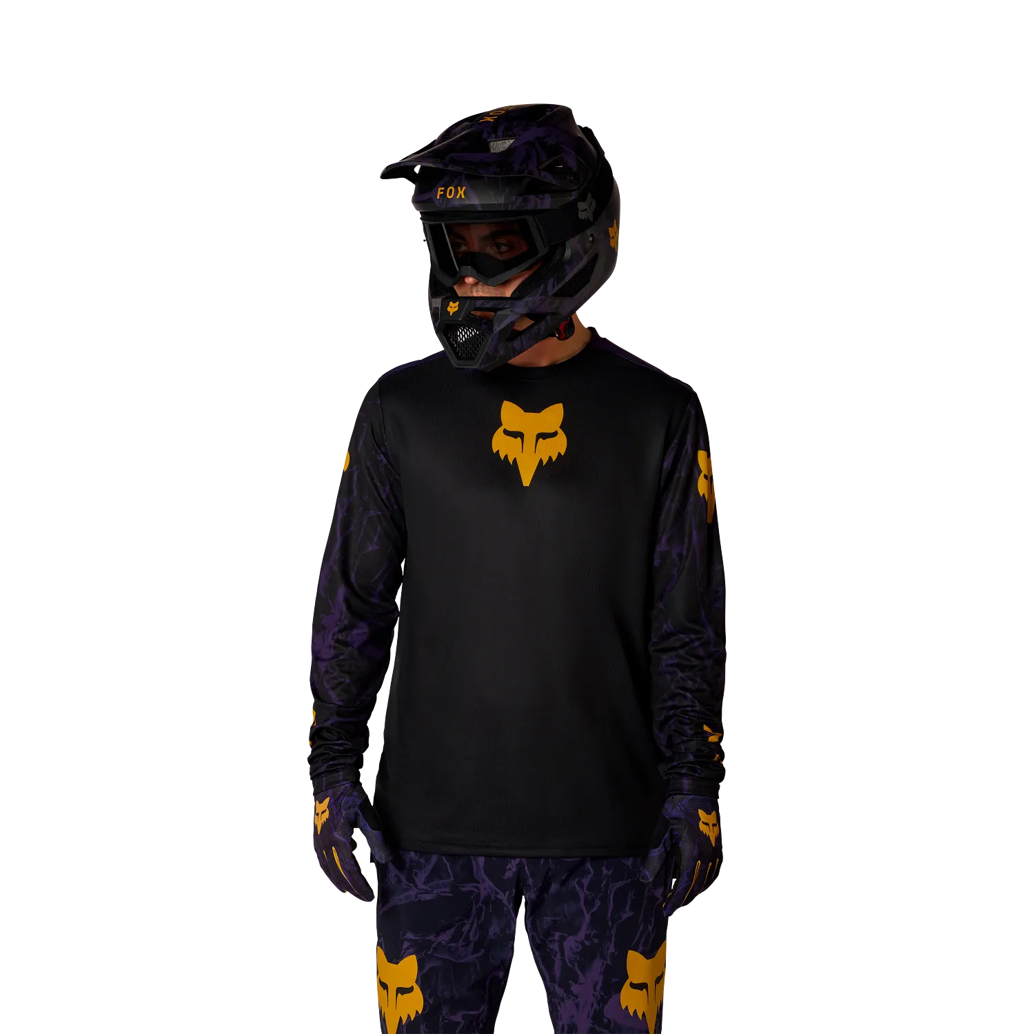 Maillot FOX RANGER IMAGE PRINT Manches Longues Noir/Violet - Image 6