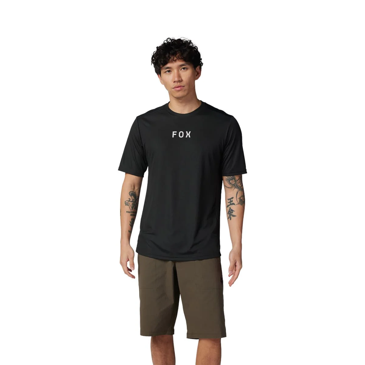 Maillot FOX RANGER MOTH Manches Courtes Noir - Image 3