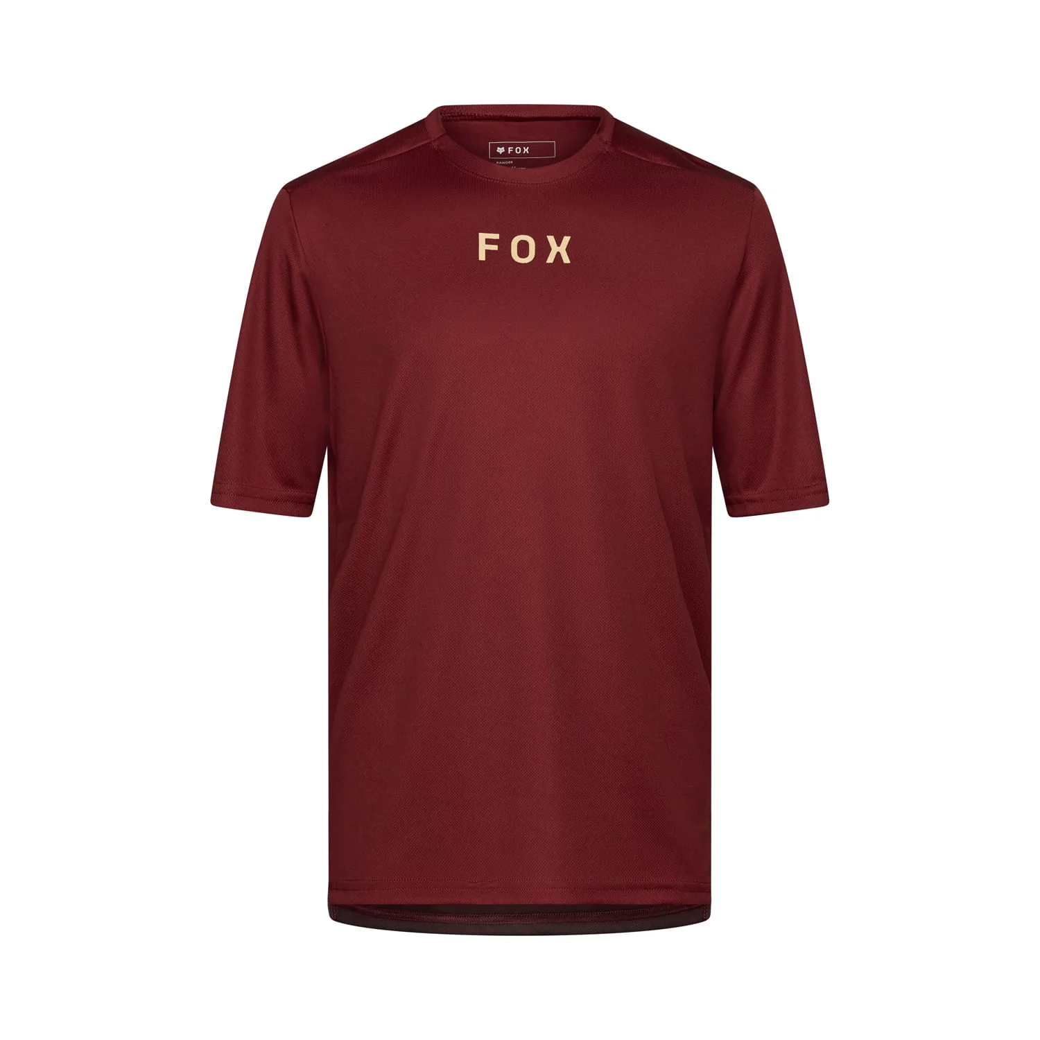 Maillot FOX RANGER WORDMARK Manches Courtes Bordeaux
