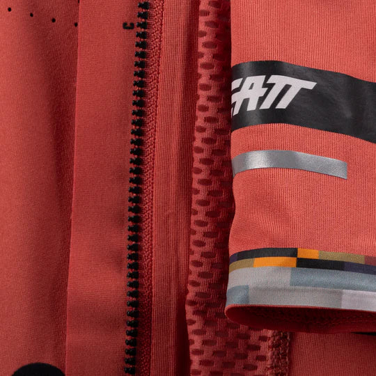 Maillot LEATT MTB ENDURANCE 5.0 CARGO Femme Manches Courtes Rouge - Image 3