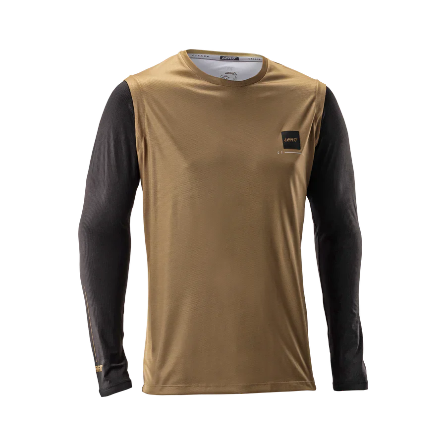 Maillot LEATT MTB GRAVITY 2.0 Manches Longues Marron/Noir