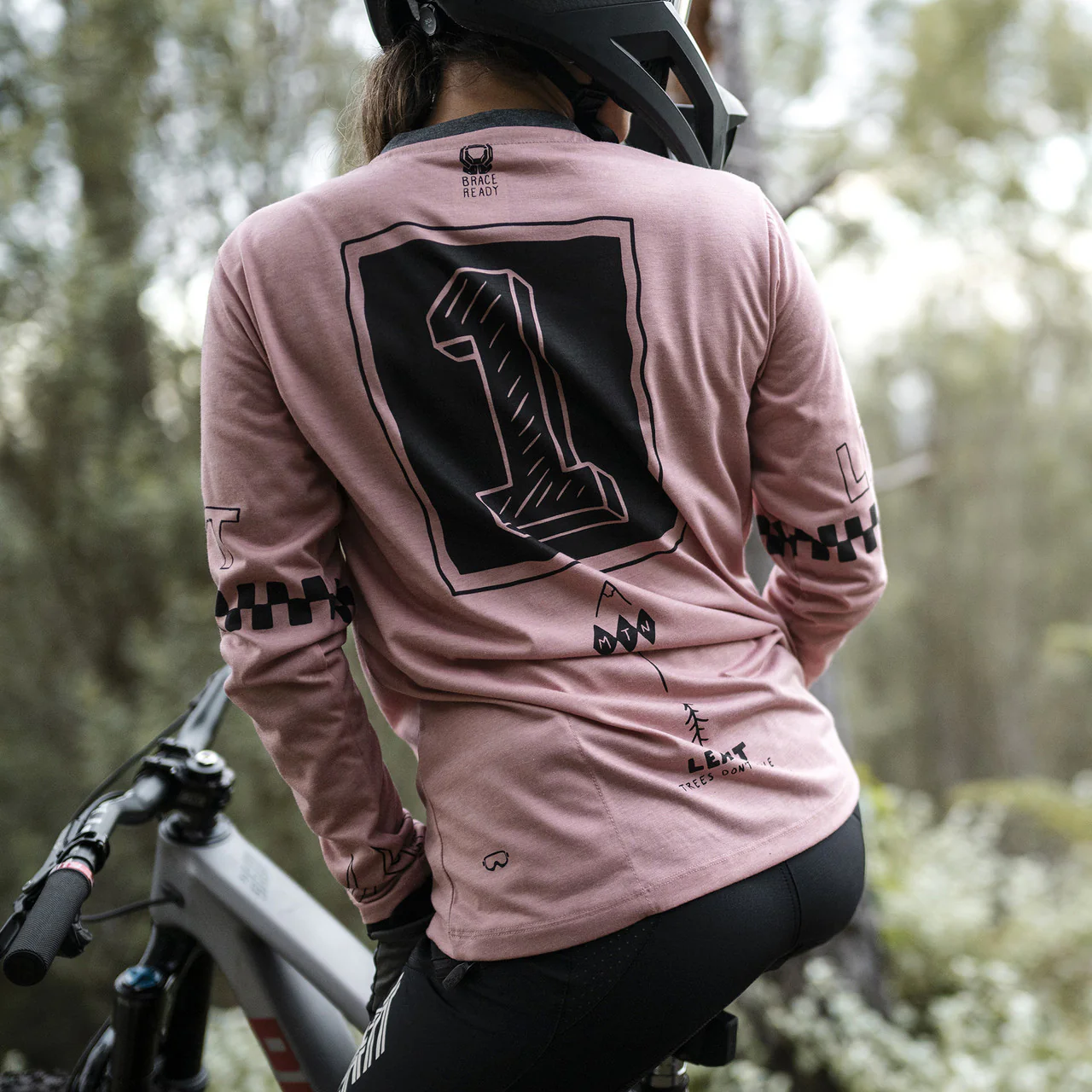 Maillot LEATT MTB GRAVITY 3.0 Femme Manches Longues Rose - Image 5