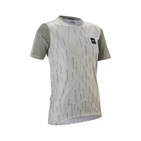 Maillot LEATT MTB TRAIL 3.0 Femme Manches Courtes Gris/Blanc