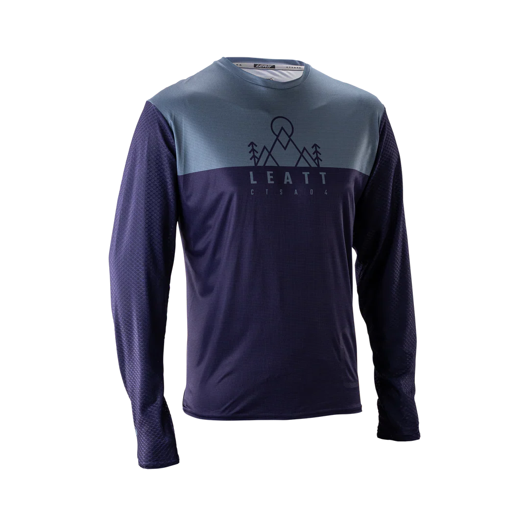 Maillot LEATT MTB TRAIL 3.0 Manches Longues Bleu