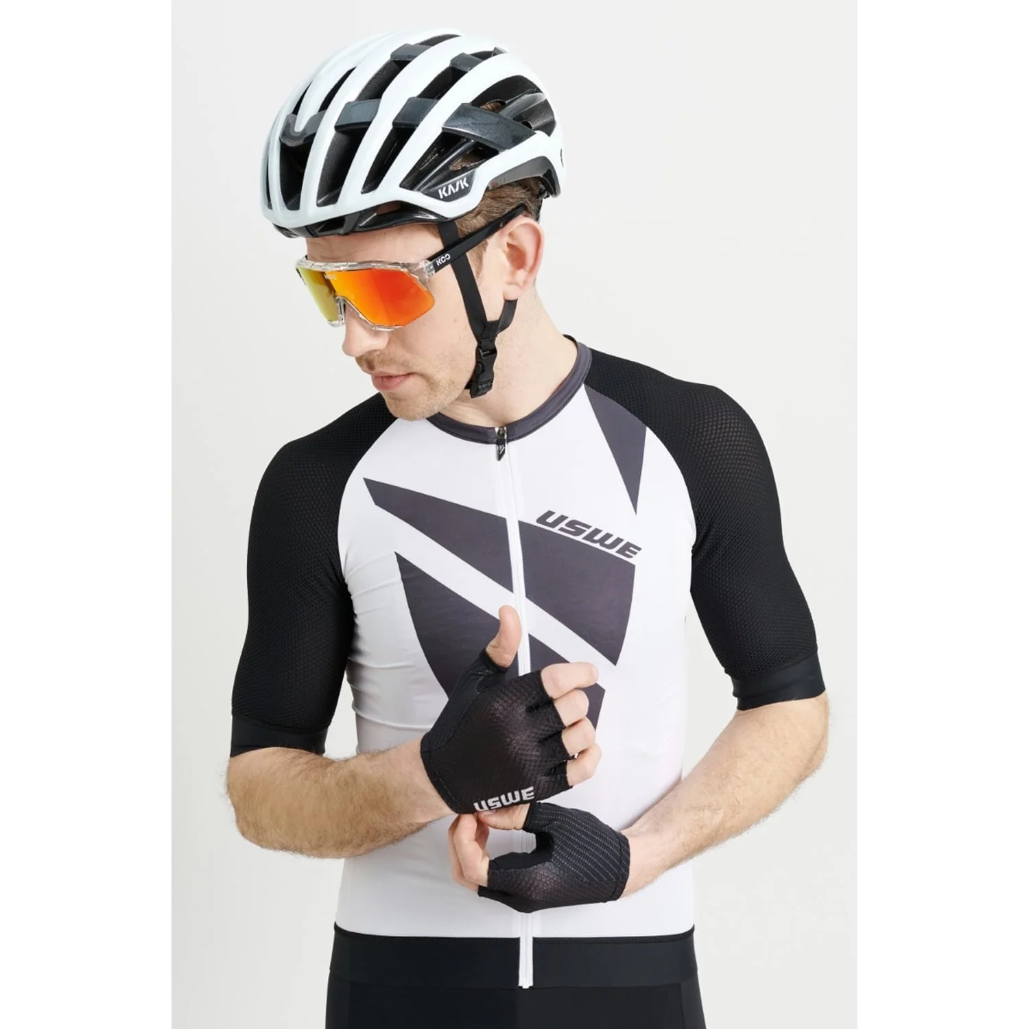 Maillot Manches Courtes USWE SKARP GRAVEL Blanc - Image 8