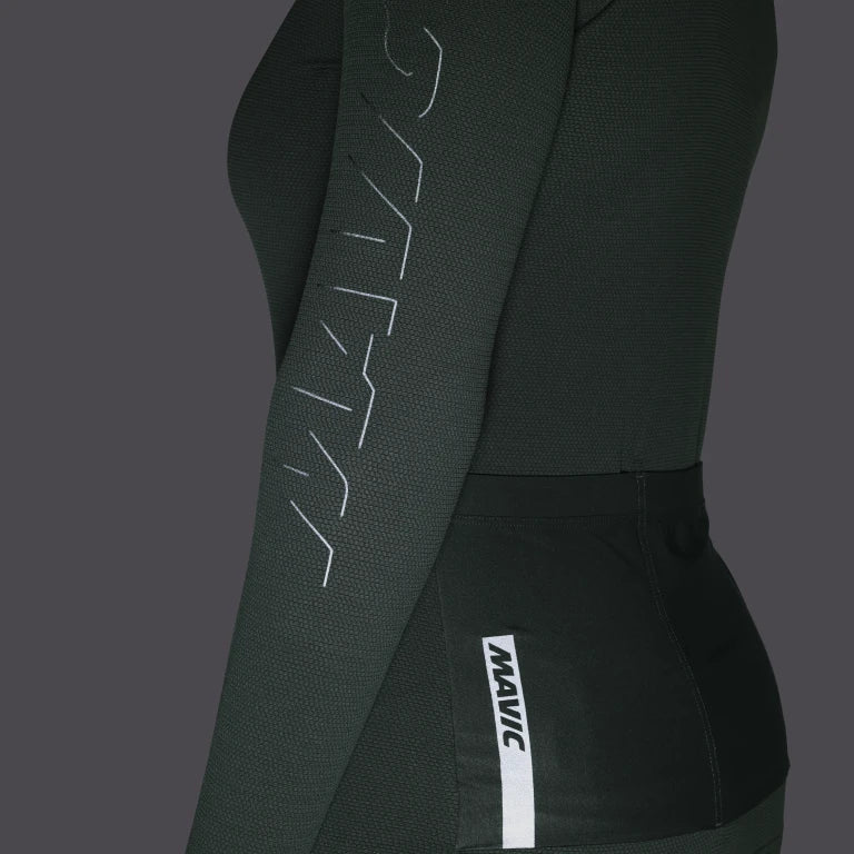 Maillot MAVIC AKSIUM Manches Longues Femme Vert - Image 3