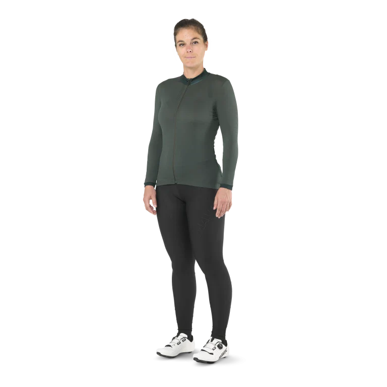 Maillot MAVIC AKSIUM Manches Longues Femme Vert - Image 4