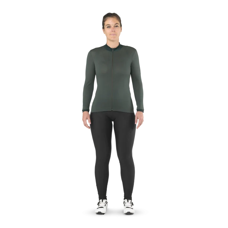 Maillot MAVIC AKSIUM Manches Longues Femme Vert - Image 5