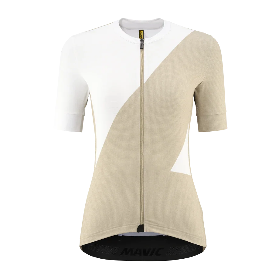 Maillot MAVIC AKSIUM GRAPHIC Manches Courtes Femme Beige