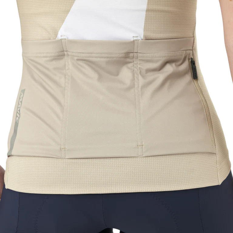 Maillot MAVIC AKSIUM GRAPHIC Manches Courtes Femme Beige - Image 7