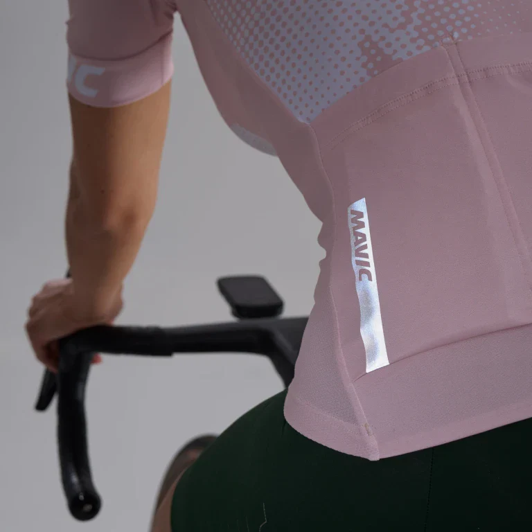 Maillot MAVIC AKSIUM GRAPHIC Manches Courtes Femme Rose - Image 6
